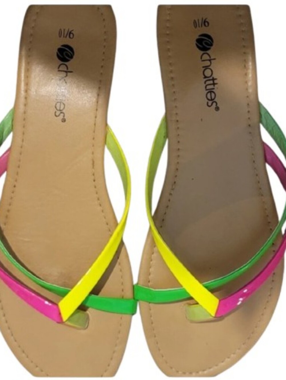 Chatties bright color strap sandals